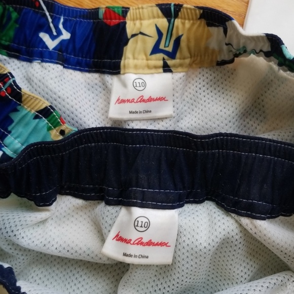 Hanna Andersson, Rash Guard w/ 2 Suits, Sz 5-7 - Picture 2 of 8